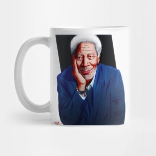 Morgan Freeman - An illustration by Paul Cemmick Mug